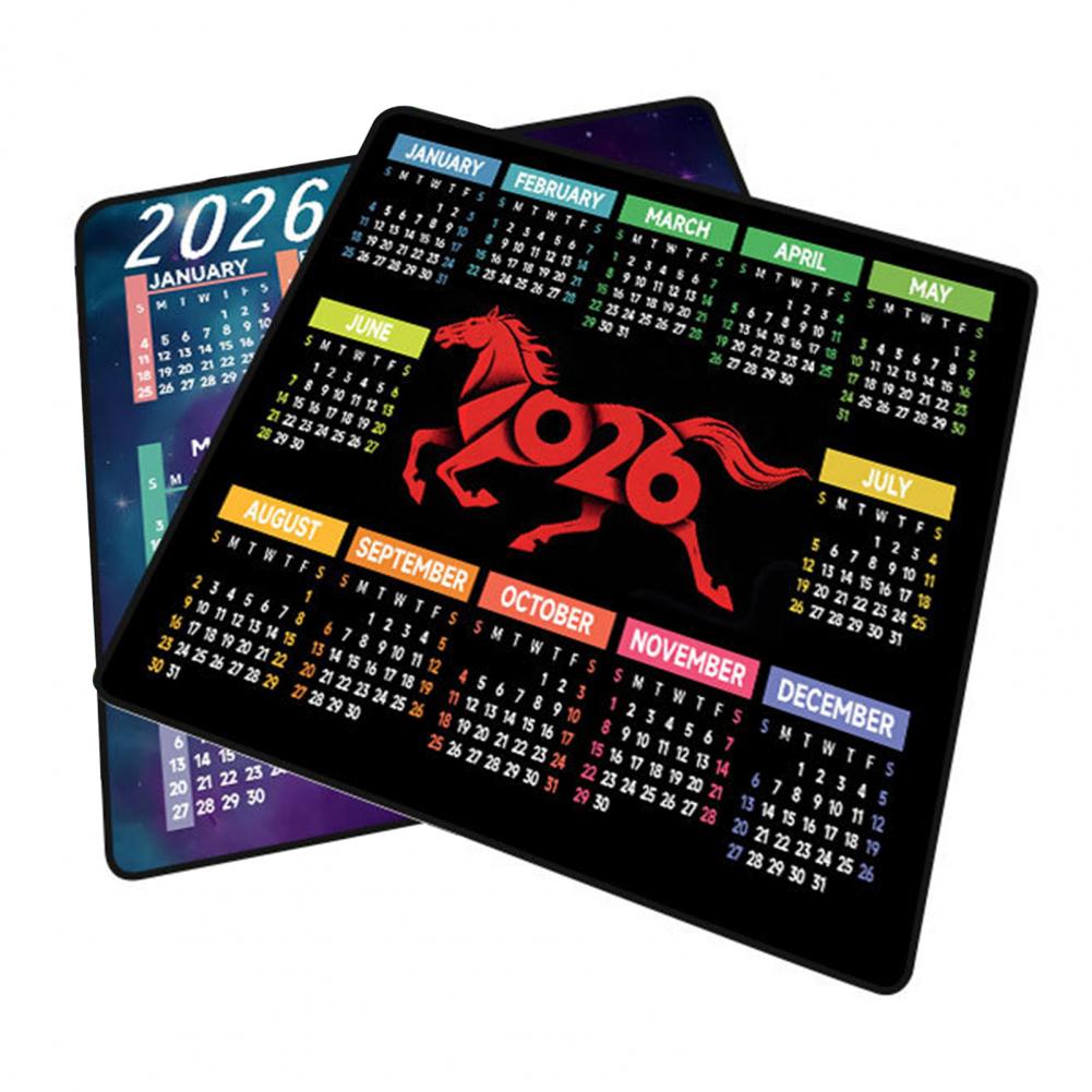 Laptop Accessories Computer - Alfombrilla de ratón con calendario 2026,