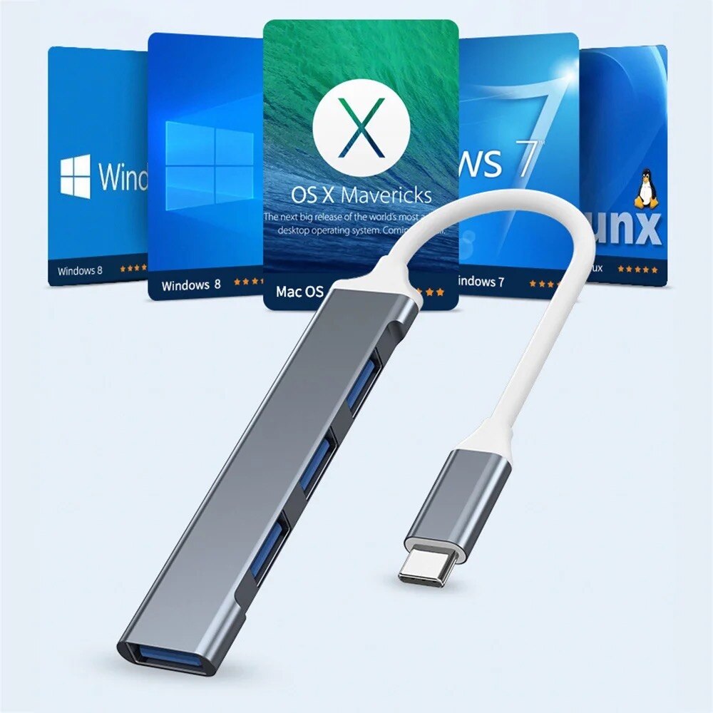Hub USB 3.0 de 4 puertos, adap - Laptop Accessories Computer reseña y precio