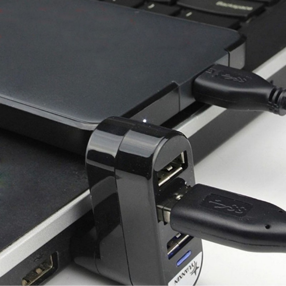 Hub USB 2.0 3 Puertos 180 °    - Laptop Accessories For Programmers reseña y precio
