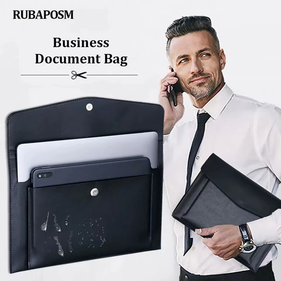Carpeta de archivos de cuero A - Laptop Accessories Organizer Bag reseña y precio