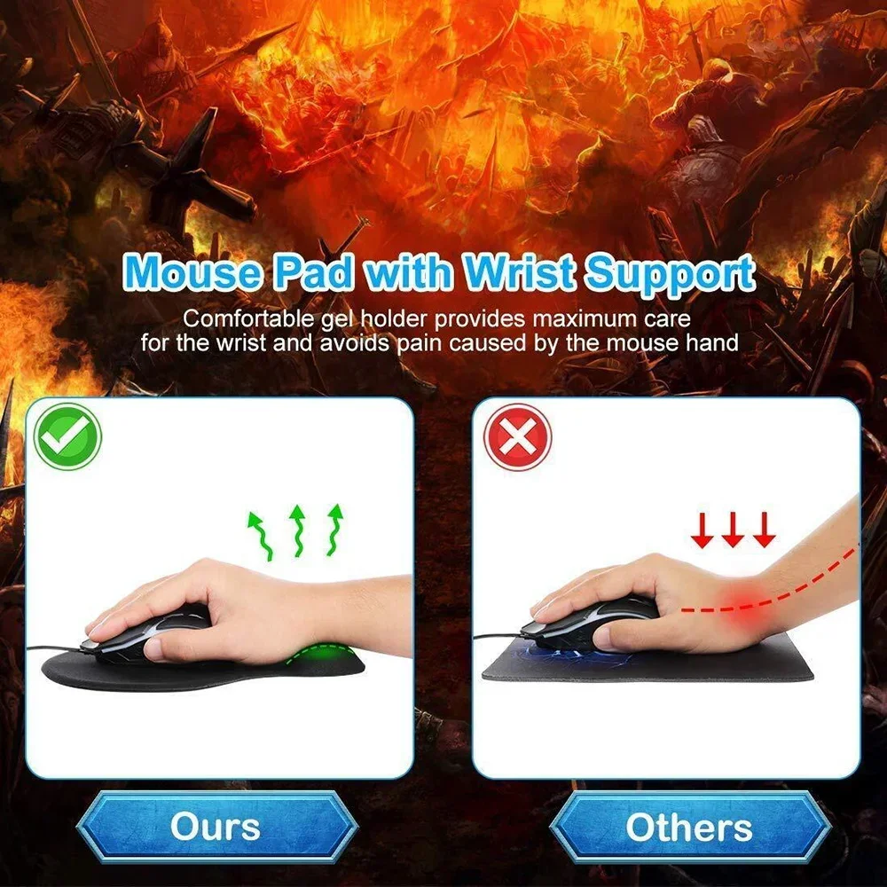 Alfombrilla de ratón con prote - Laptop Accessories For Wrist Support reseña y precio